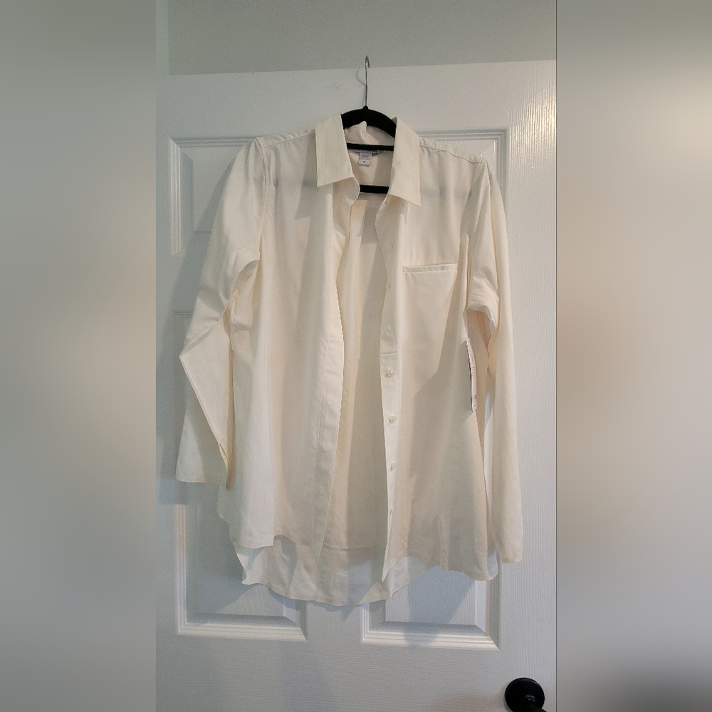 Athleta Cream Urbanite Textured Top